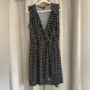 Merona Black and White Geometric Midi Dress